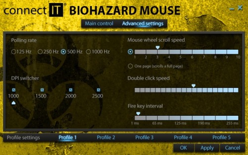 herní myš BIOHAZARD V2
