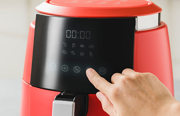 Fritéza Delimano Air fryer Touch, červená