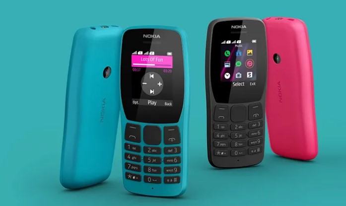 Tlačidlový telefón Nokia 110 DS - farebné varianty