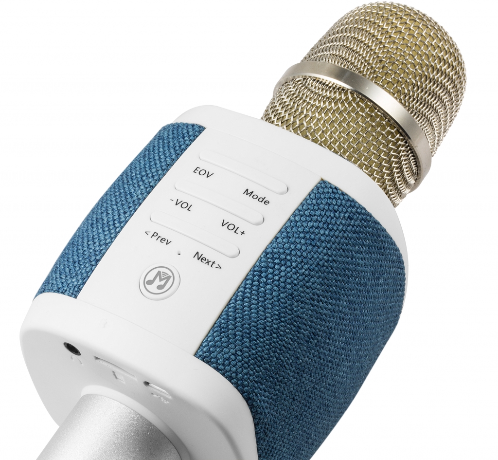 Bluetooth karaoke mikrofon Technaxx FABRIC, modra