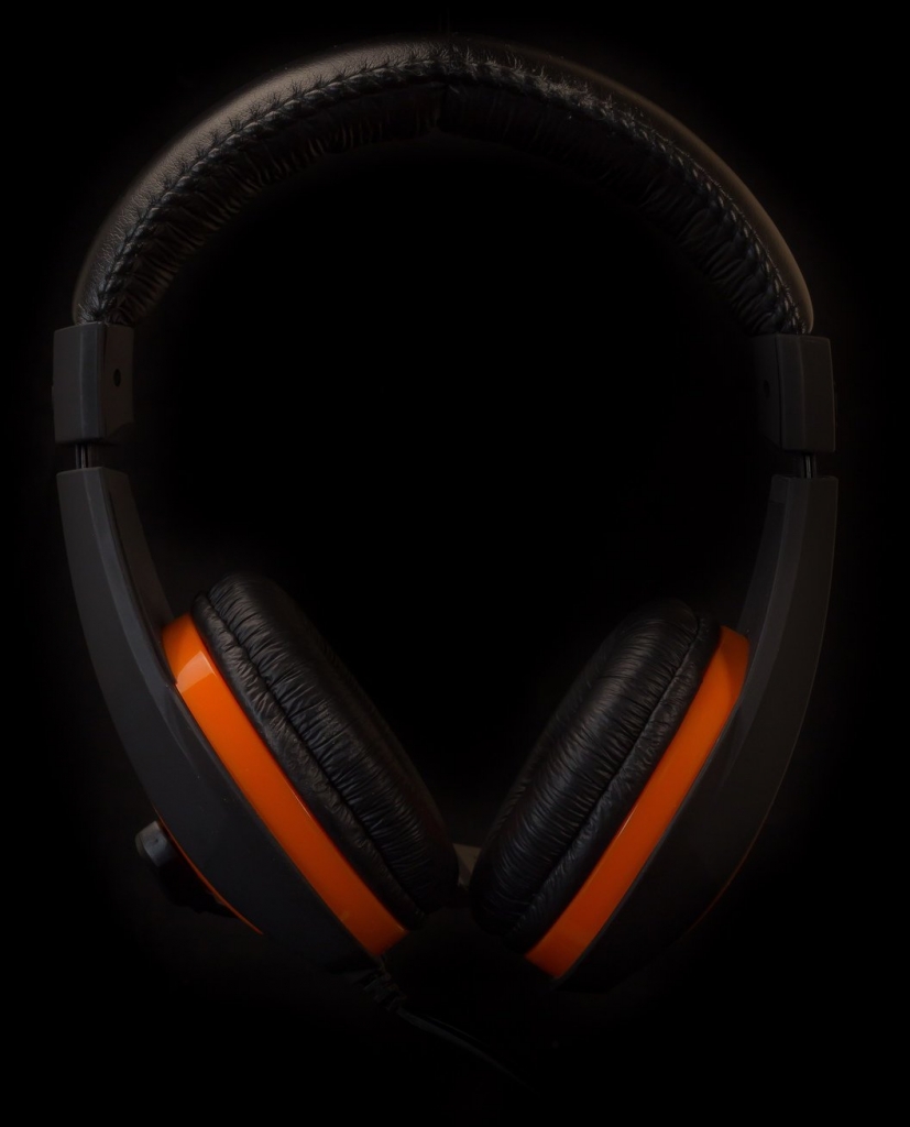 Headset Canyon Star Raider GH-1A, kábel 2m, čierna / oranžová
