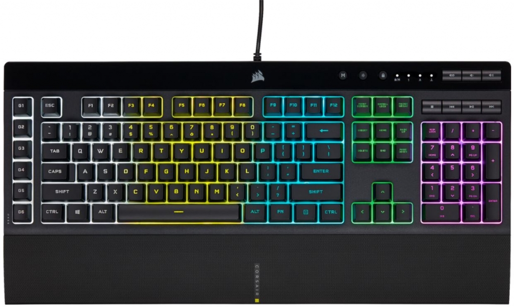 Herná klávesnica Corsair K55 RGB pre