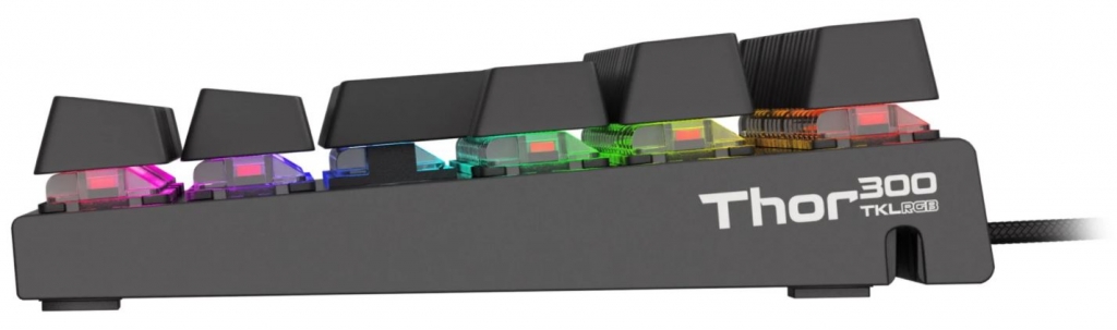 Mechanická klávesnica Genesis Thor 300 TKL RGB, US layout