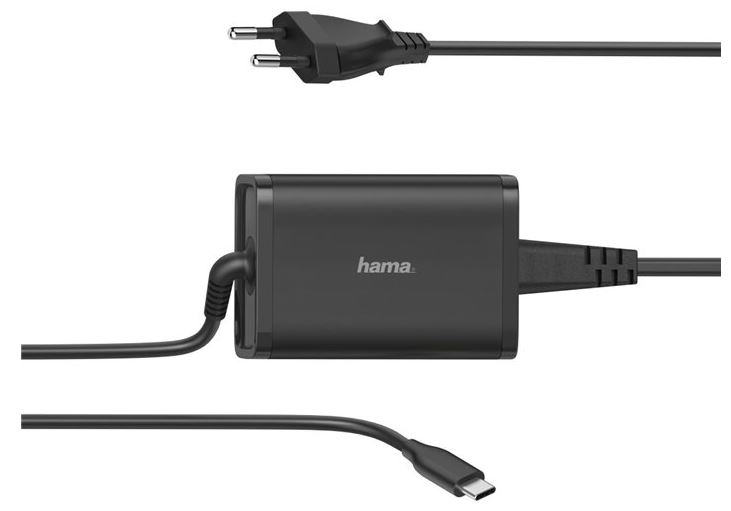 USB-C napájecí zdroj Hama, Power Delivery, 65 W