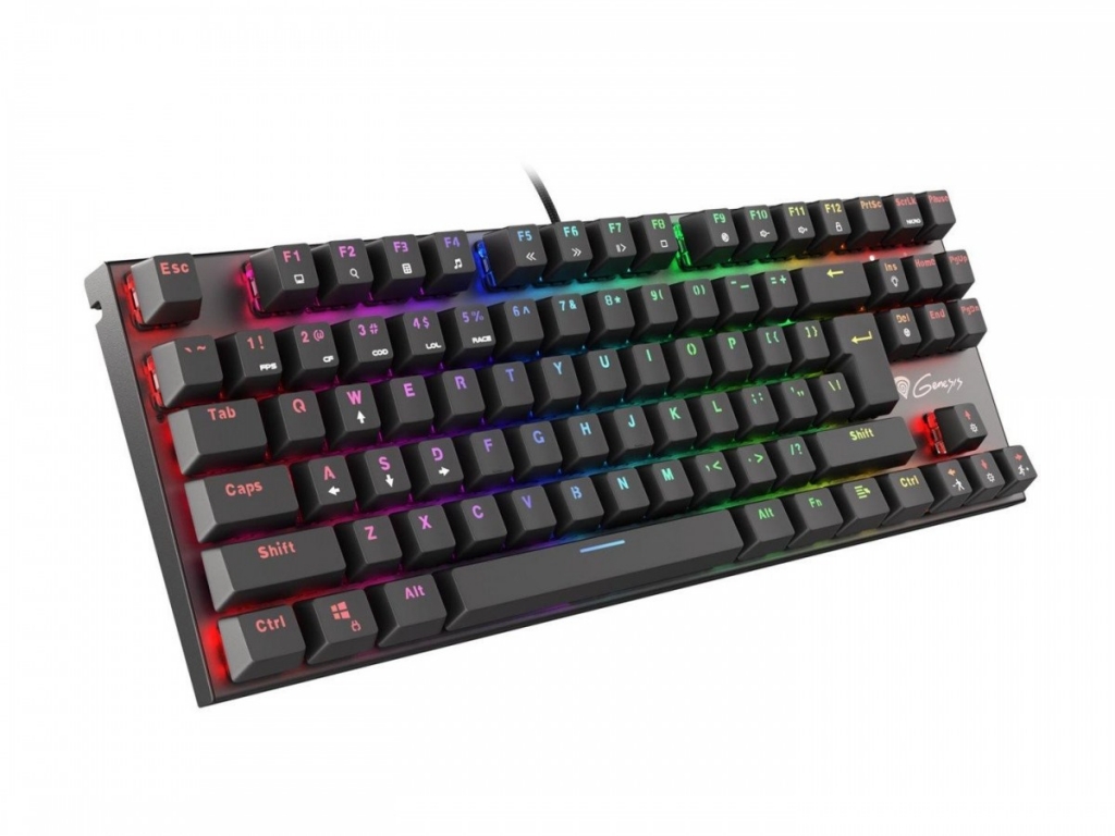 Mechanická klávesnice Genesis Thor 300 TKL RGB, US layout