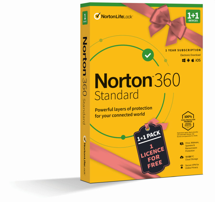 Norton Promo 360 Standard 10GB, 1 uživatel, 1 zařízení(21414993)