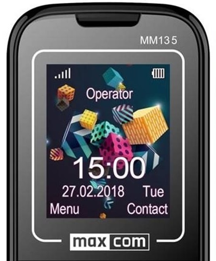 Tlačítkový telefon Maxcom Classic MM 135