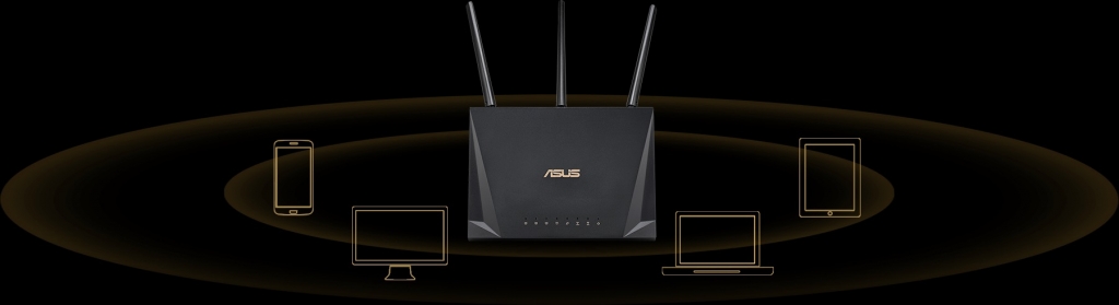 WiFi router ASUS RT-AC65P, AC1750