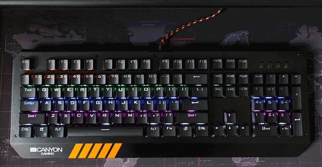Herní klávesnice Canyon Hazard GK-6, CZ/SK, drátová