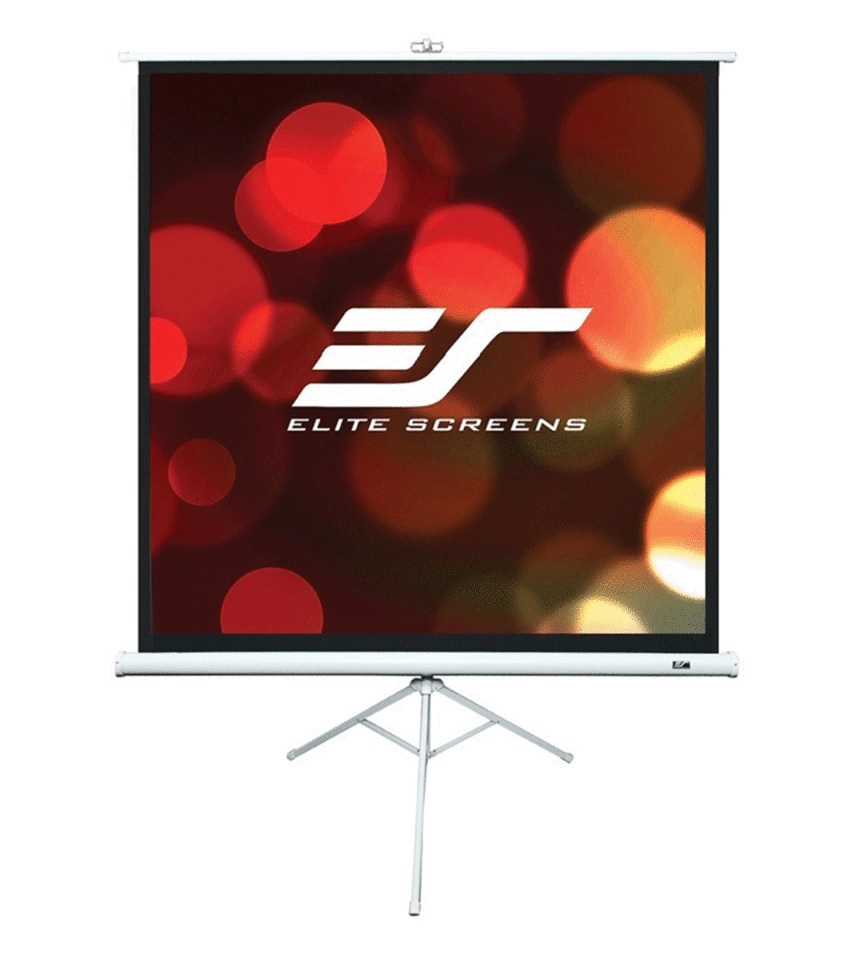 Plátno Elite Screens trojnožka 85 "(215,9 cm), 152,4 x 152,4 cm
