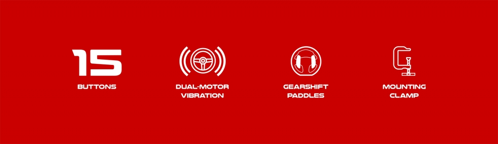 Herný volant Genesis Seaborg 400, pre PC, PS4, PS3, Xbox, Switch