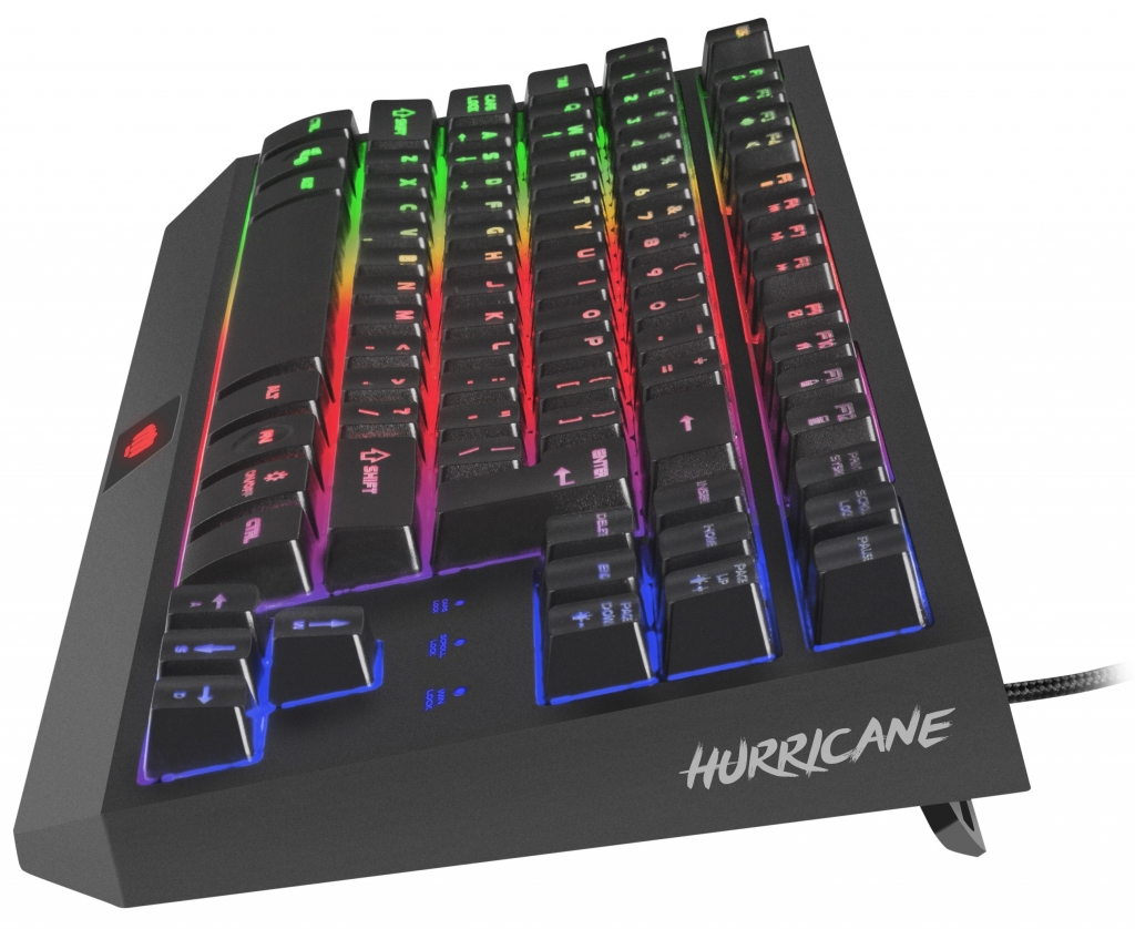 Herní klávesnice FURY Hurricane TKL rainbow