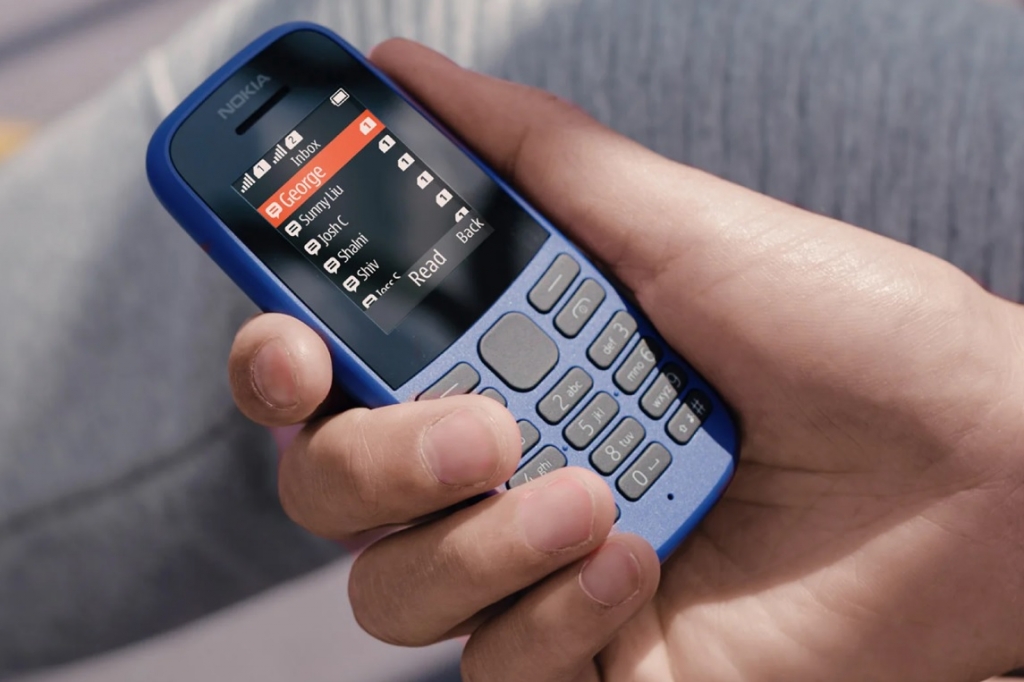 Tlačítkový telefon Nokia 105 DS 2019, černá