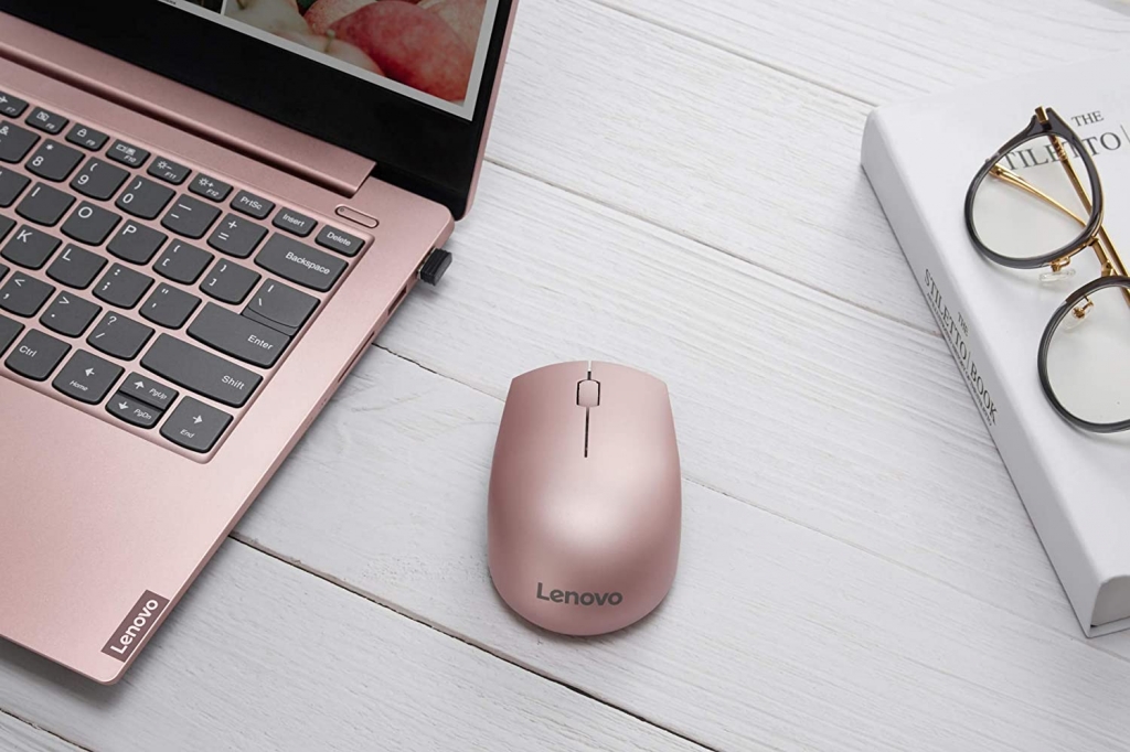 Bezdrátová myš Lenovo 520 Mouse Sand, růžová