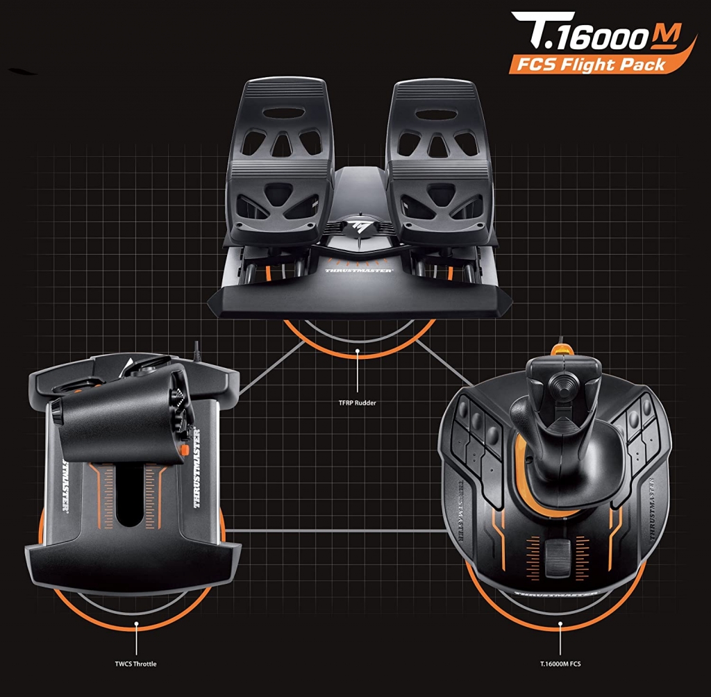 Joystick Thrustmaster T16000M FLIGHT PACK