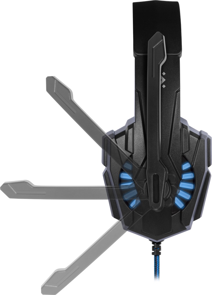 Headset Defender Warhead G-390 LED, čierno-modrý