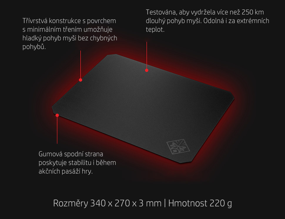 Podložka pod myš HP OMEN 200 (2VP01AA)