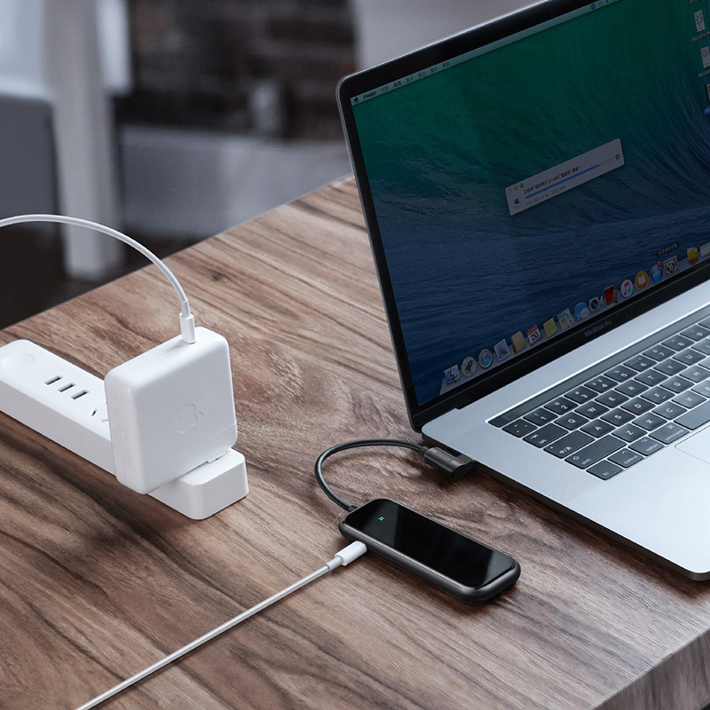 Hub Baseus CAHUB-EZ0G, USB-C (4xUSB 3.0, USB-C PD)