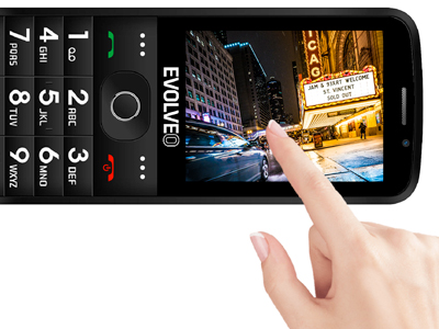 Tlačítkový telefon pro seniory Evolveo EasyPhone AD, černá
