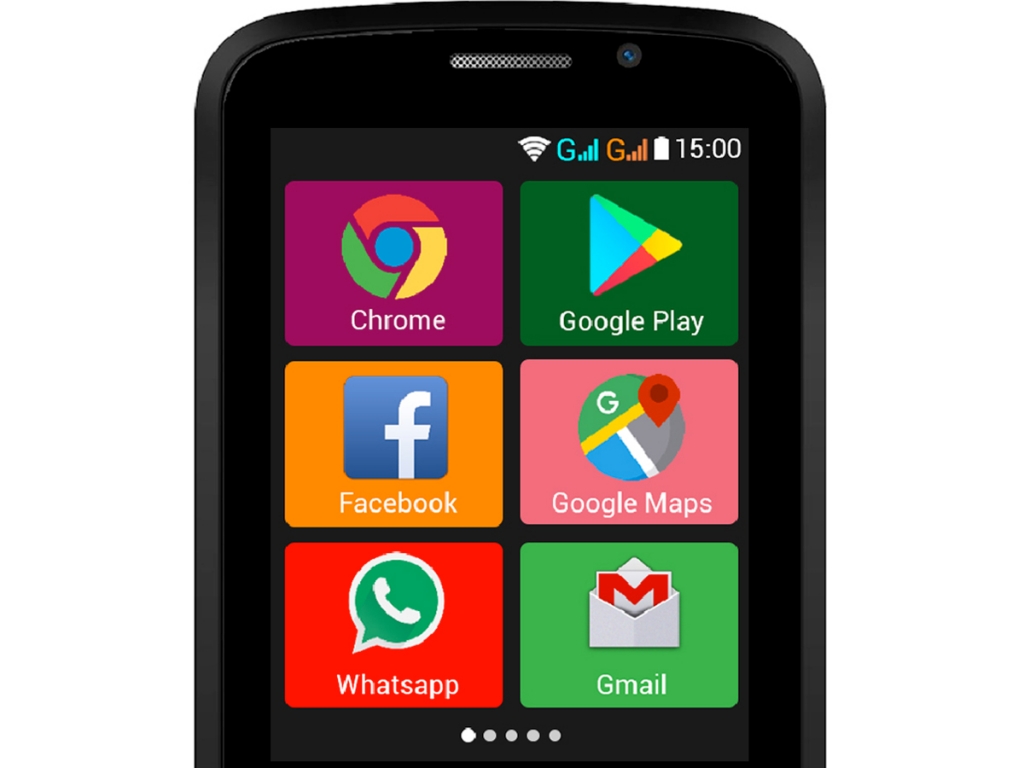 Tlačidlový telefón pre seniorov Evolveo EasyPhone AD, čierna