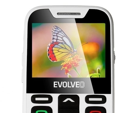 Tlačidlový telefón pre seniorov Evolveo EasyPhone XD, biela