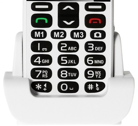 Tlačítkový telefon pro seniory Evolveo EasyPhone XD, bílá