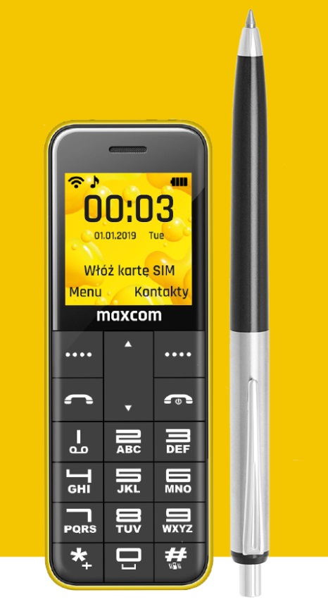 Tlačidlový telefón Maxcom Classic MM111