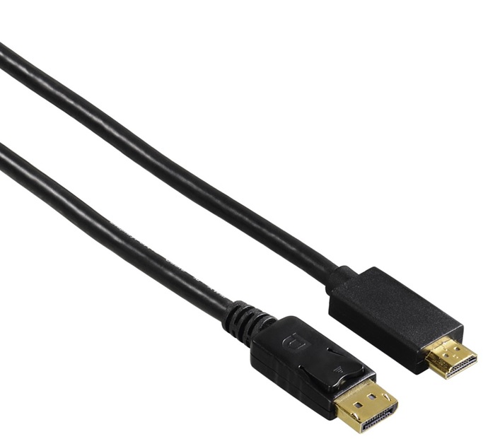 Hama kabel DisplayPort - HDMI, UHD/4K, 1,8 m