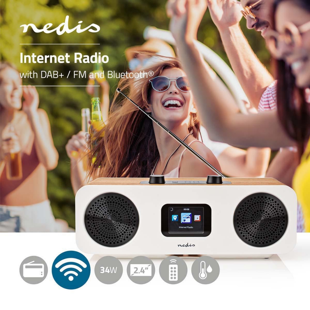 Internetové rádio NEDIS RDIN2500WT