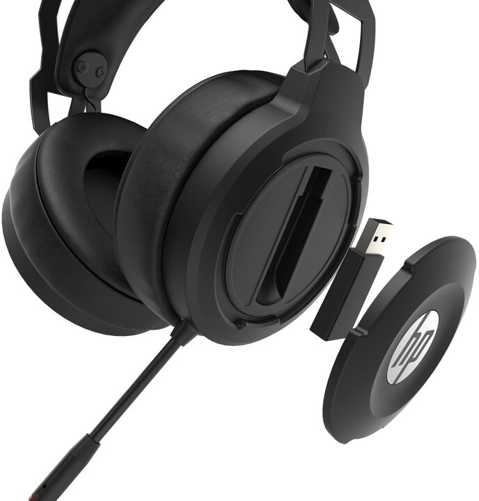 Herní headset HP Pavilion X1000, bezdrátový, černý