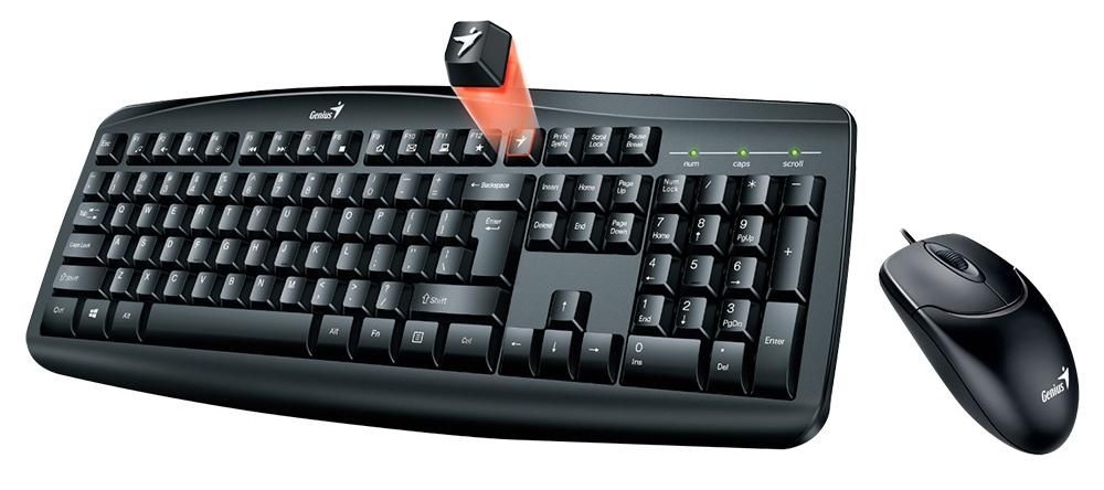 Genius Smart KM-200, klávesnica + myš, drôtový, CZ + SK, čierna