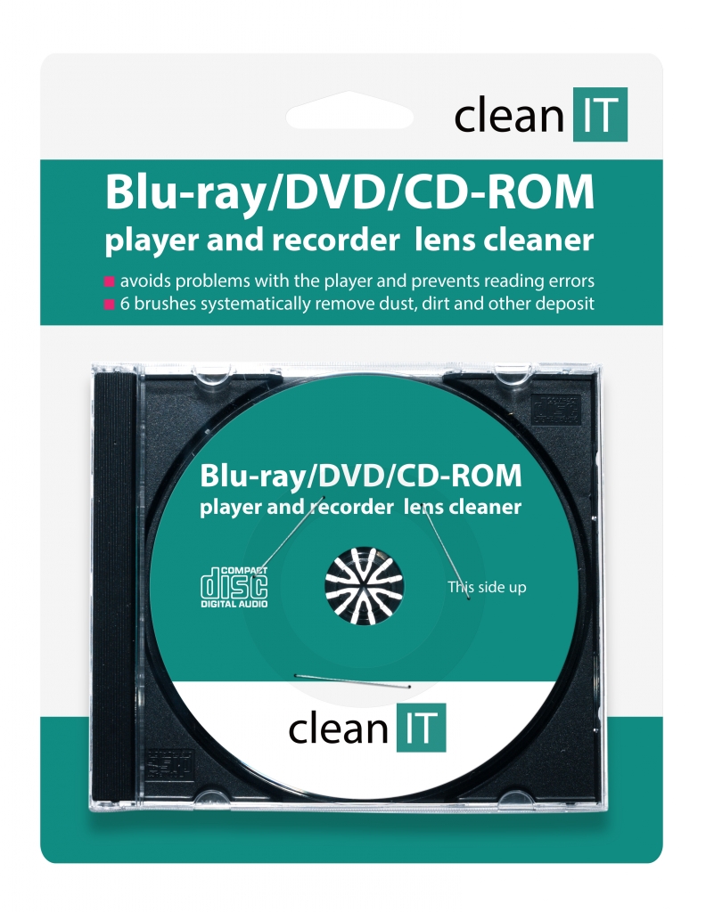Čistící CD CLEAN IT pro Blu-ray/DVD/CD-ROM přehrávače