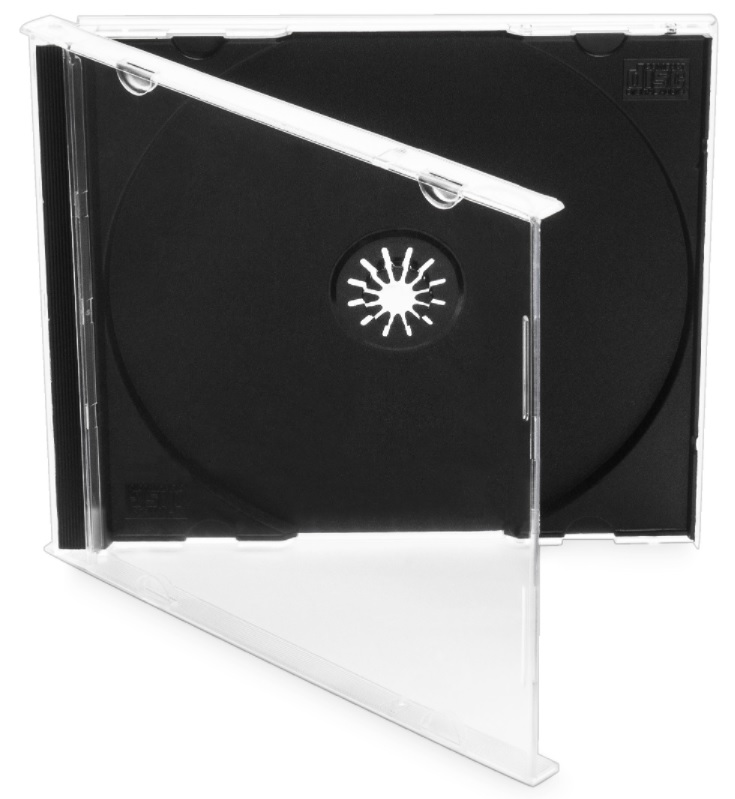 Box na CD COVER IT, 10 ks/bal, černý