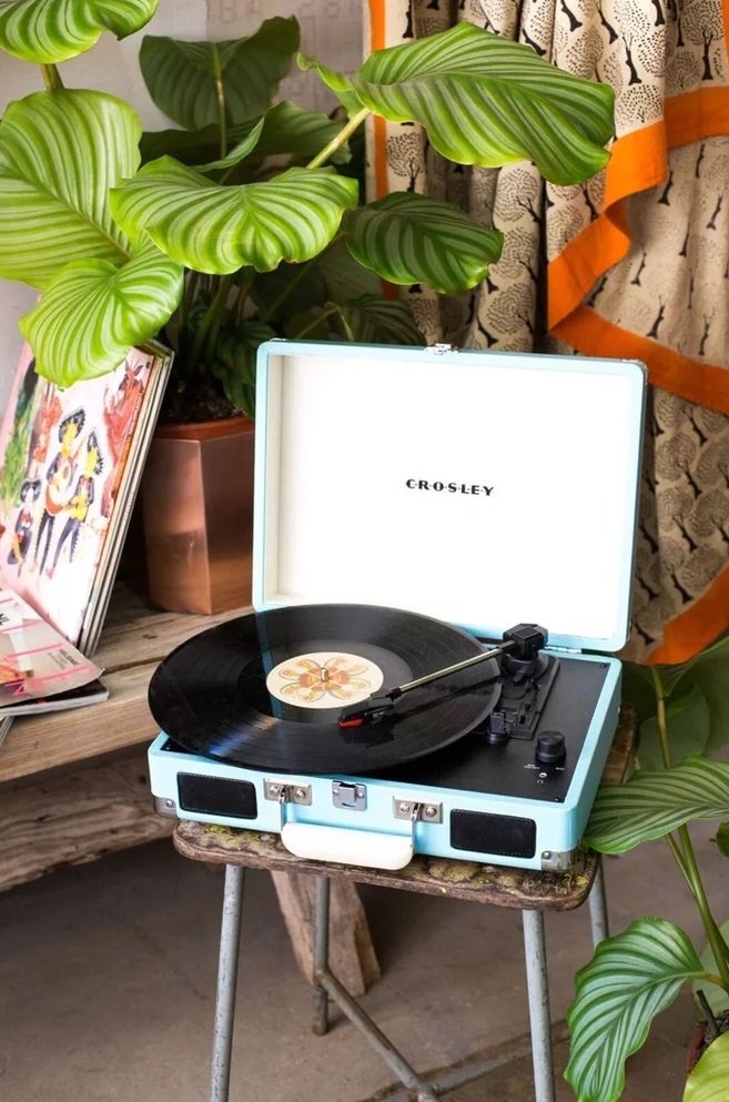 Gramofon Crosley Cruiser Deluxe,  tyrkysový