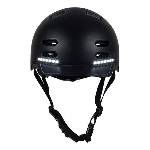 Chytrá helma SafeTec SK8, L, LED blinkry, bluetooth, černá
