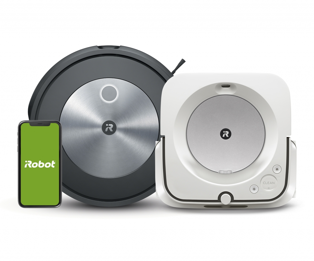 Set robotického vysavače iRobot Roomba j7 a mopu Braava jet m6