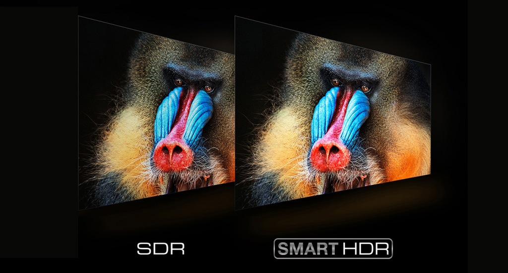 SMART HDR funkcie prevádza SDR obsah do možností HDR a samotné HDR ešte viac zdokonaľuje
