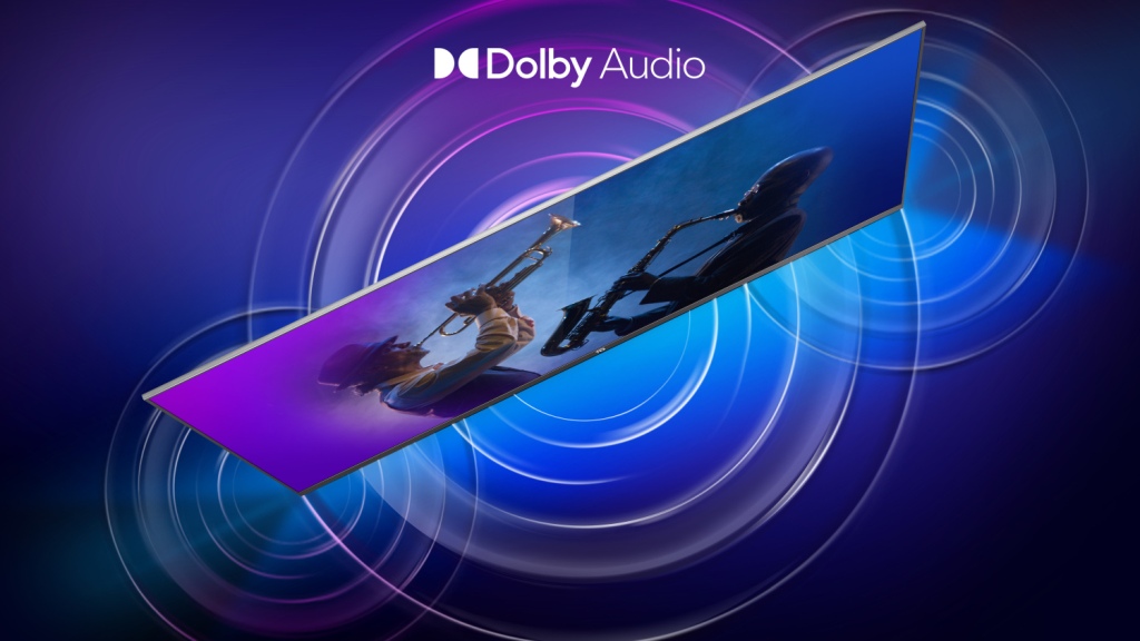 Dolby Audio garantuje čistý a dynamický zvuk