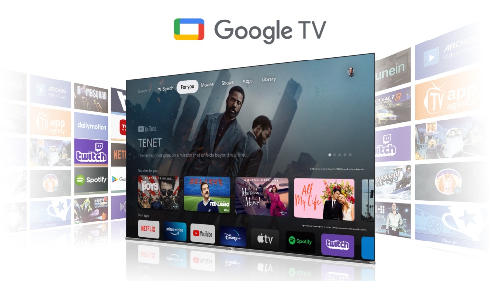 Google TV s ohromným množstvím aplikací a obsahu pro vaši zábavu