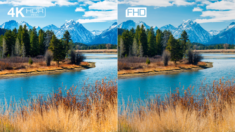 4K HDR PRO: Kvalitní zobrazení HDR s vysokým důrazem na detail a barevnost