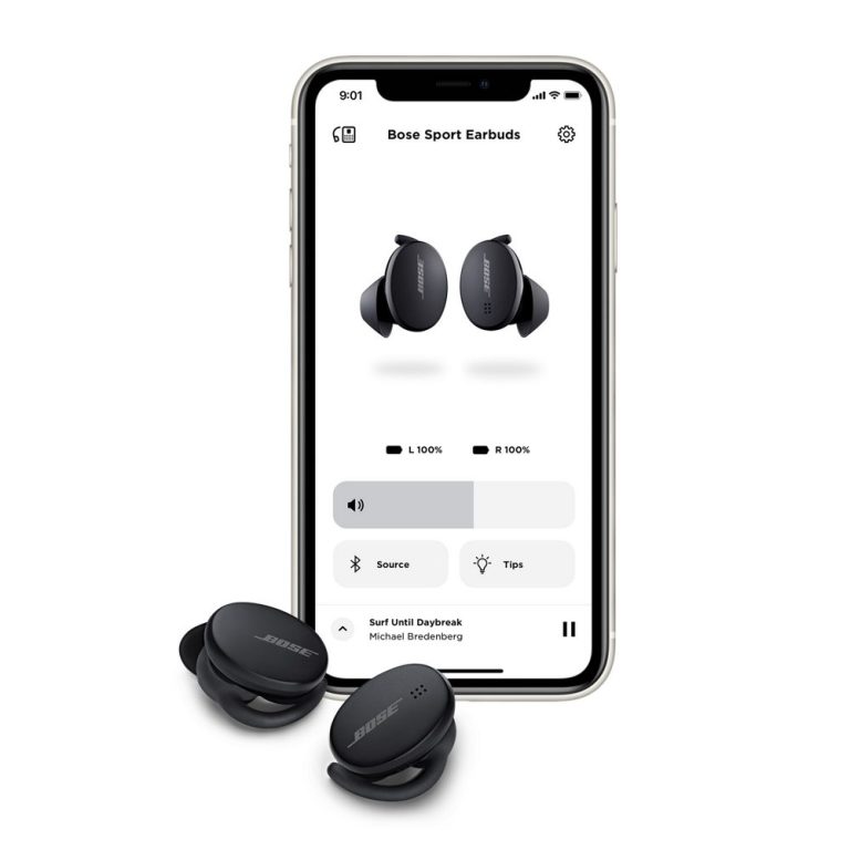 True Wireless sluchátka Bose QuietComfort Earbuds aplikace Bose Music