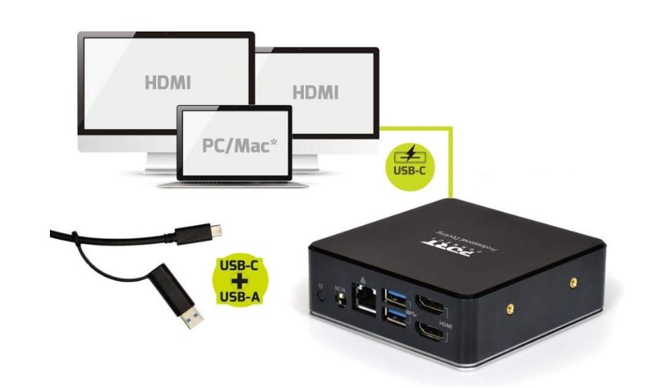 Dokovací stanice PORT CONNECT 8v1 USB-C, HDMI, Ethernet