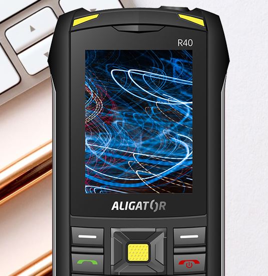 Odolný tlačítkový telefon Aligator R40 eXtremo