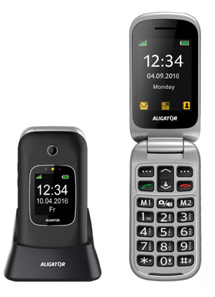 Tlačítkový telefon pro seniory Aligator V650