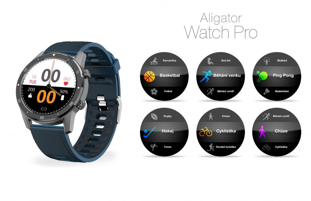 Chytré hodinky Aligator Watch PRO