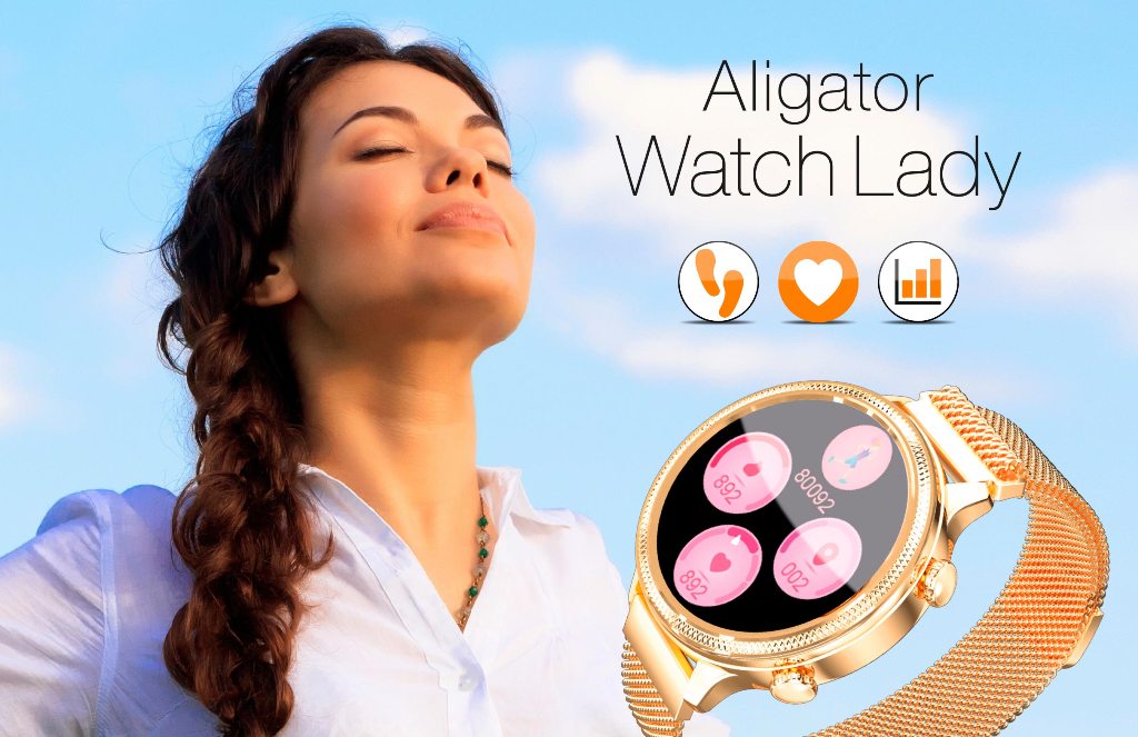 Dámské chytré hodinky Aligator Watch Lady