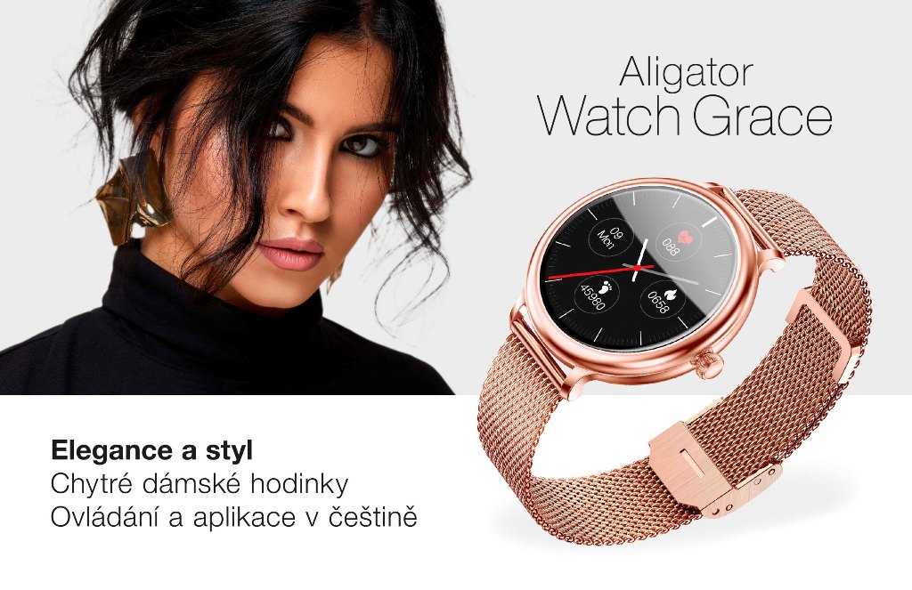 Dámske šikovné hodinky Aligator Watch Grace