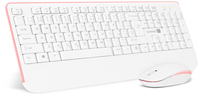 Set bezdrátové klávesnice a myši Connect IT CKM-7801-CS