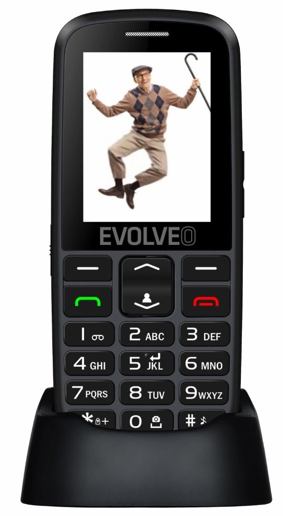 Tlačítkový telefon Evolveo EasyPhone EG