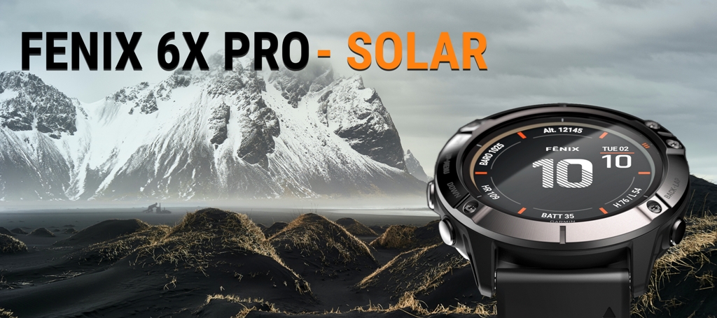 Chytré hodinky Garmin Fenix 6X Pro Solar